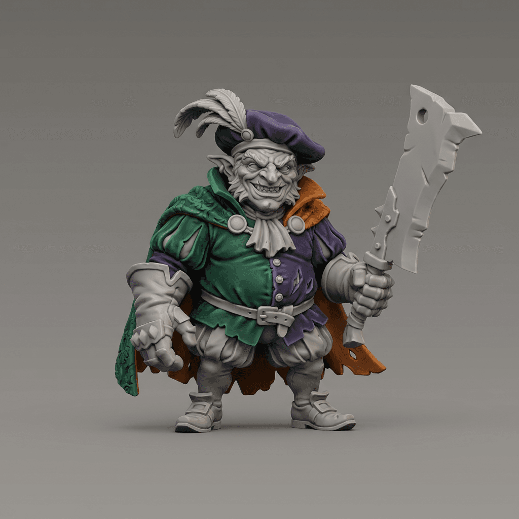 Iris and Orin - Redcap Gatecrasher STL - Feywild Masquerade 3d model