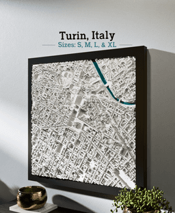Turin, Italy - S, M, L, & XL 3d model