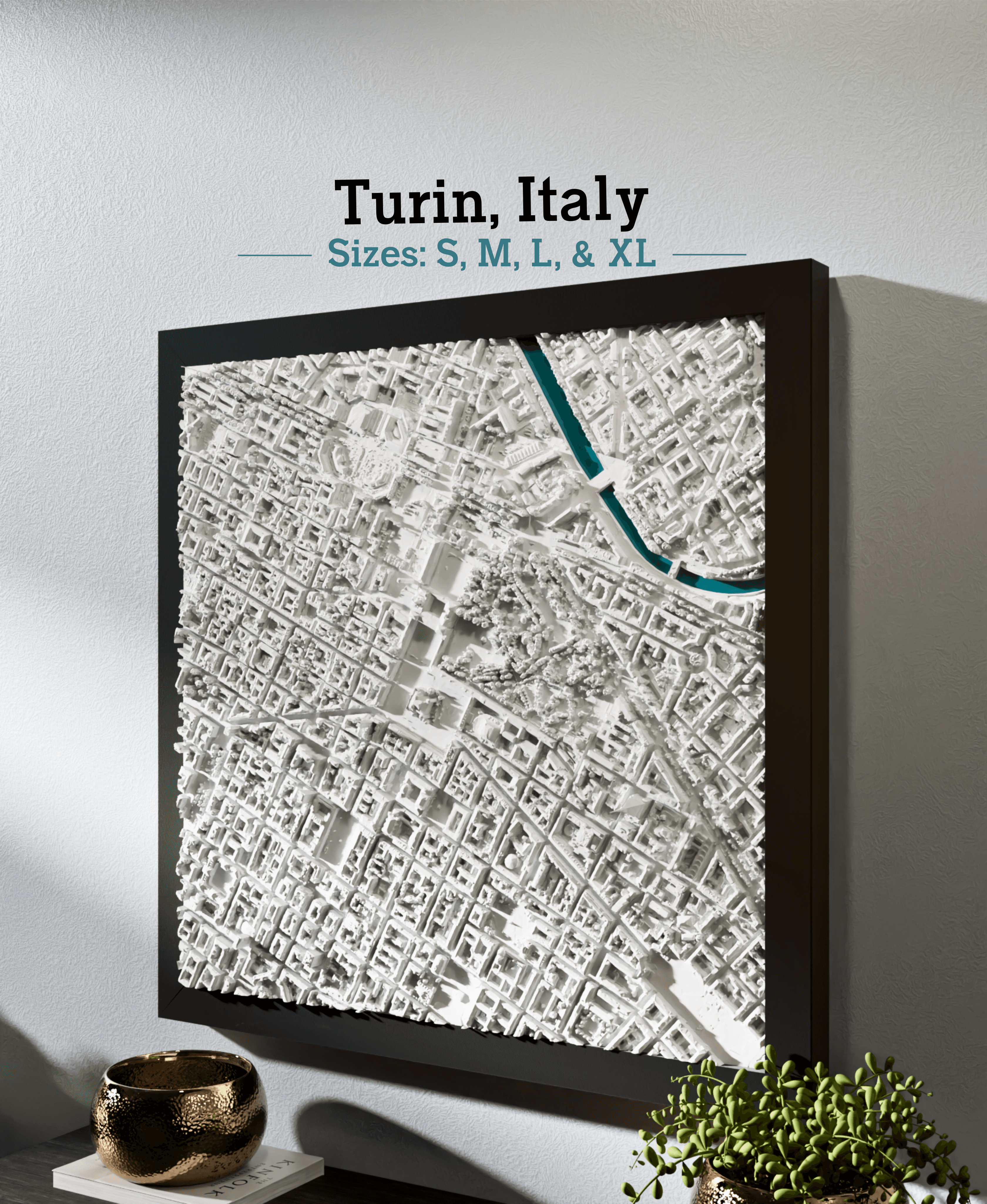 Turin, Italy - S, M, L, & XL 3d model