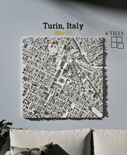 Turin, Italy - S, M, L, & XL 3d model