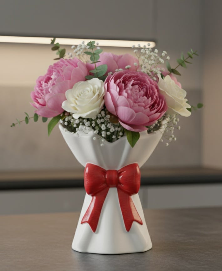 The "Forever Bouquet" Valentine's Vase 3d model