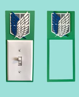 Scouts Light Switch Backer 3d model