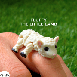 Fluffy - The little lamb / Articulated Fidget Toy 3d model