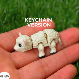 Fluffy - The little lamb / Articulated Fidget Toy 3d model