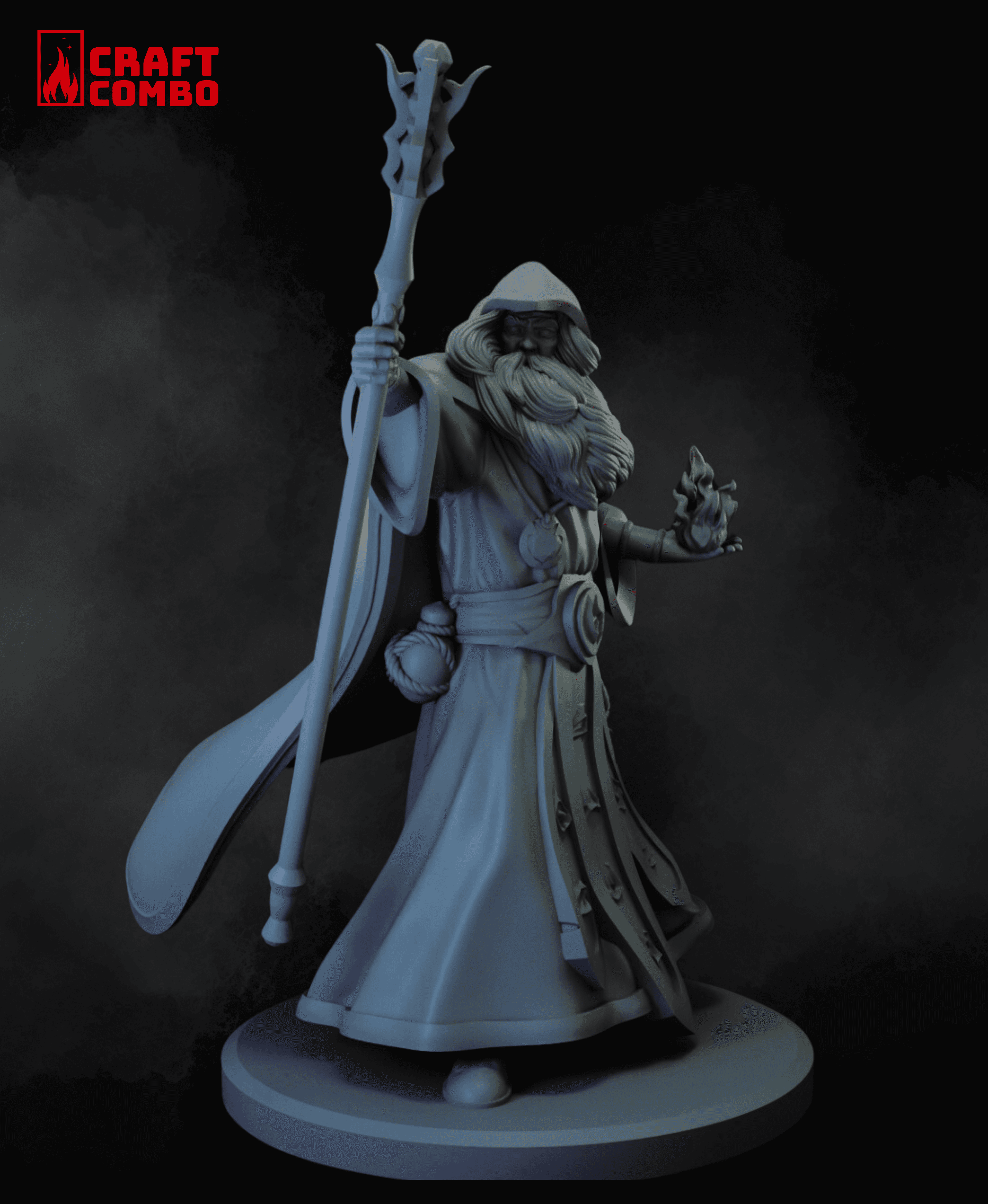 Mage - Wizard - Aurelius Keymind - D&D Mini 3d model