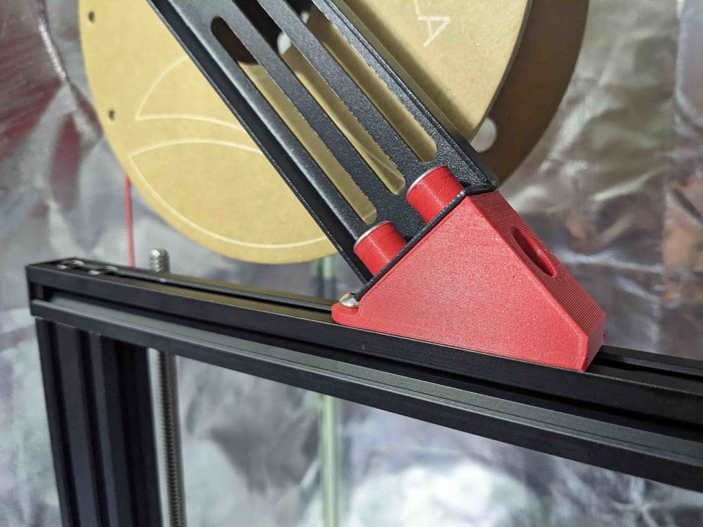 Angled Spool Holder Mount (Kenteclaat Remix) 3d model