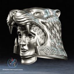 Tigris of Gaul Mask 3D Printer STL File 3d model