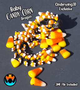 Baby Candy Corn Dragon 3d model