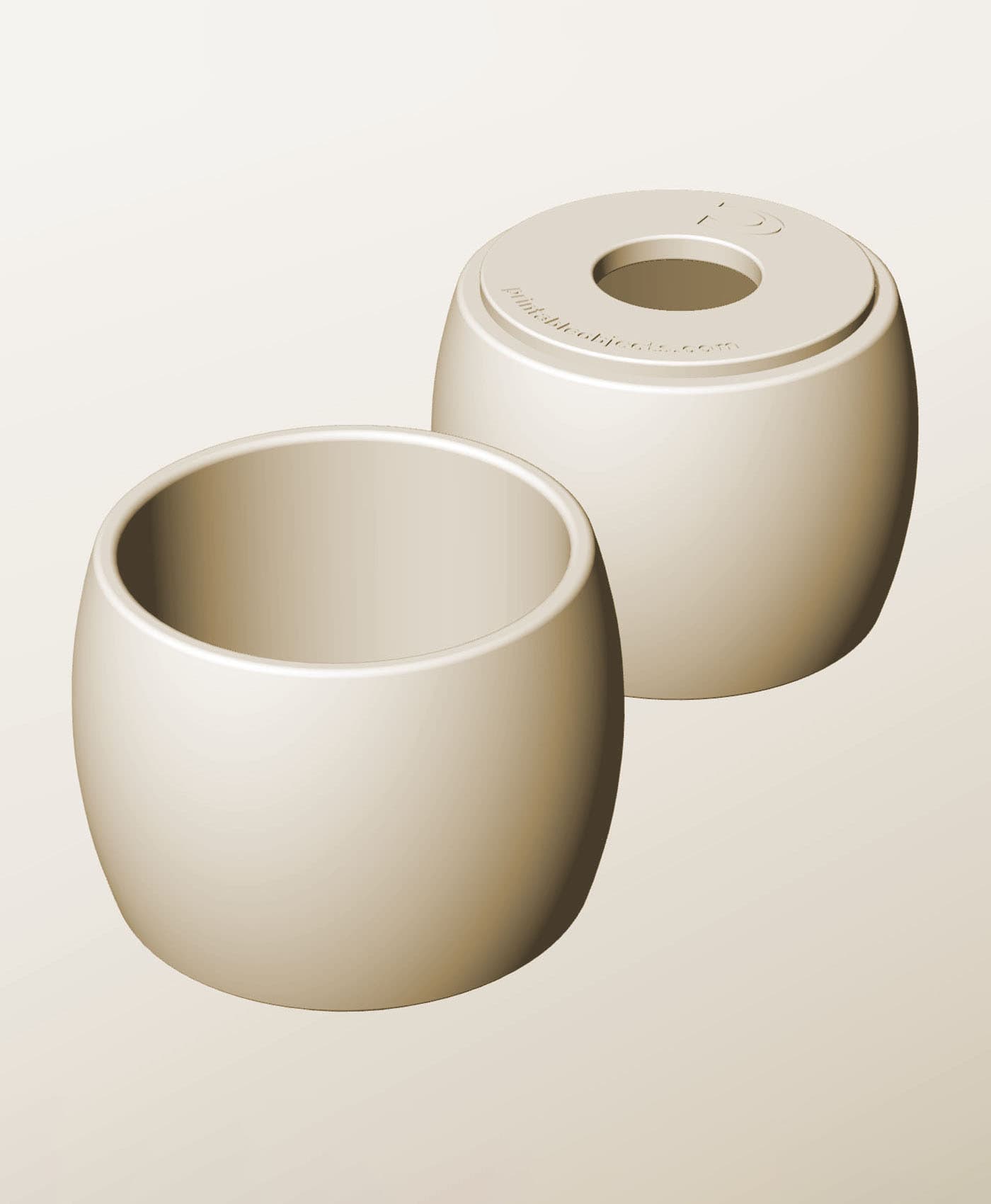 CR96-85-P Modular pierced component container modern decor 3d model