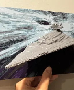 Imperial Star Destroyer - Hueforge Hybrid 3d model