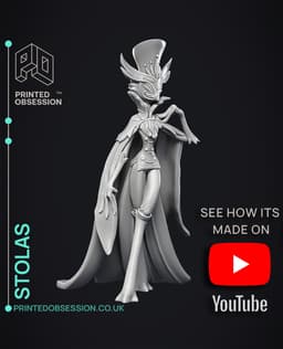 Stolas - Helluva Boss - 32mm Scale Presupported Miniature 3d model