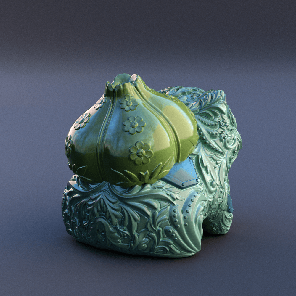 001. Bulbasaur 3d model