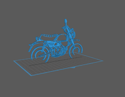 Honda - Monkey 125 Wall Art 3d model