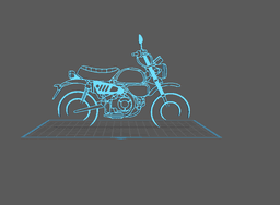 Honda - Monkey 125 Wall Art 3d model