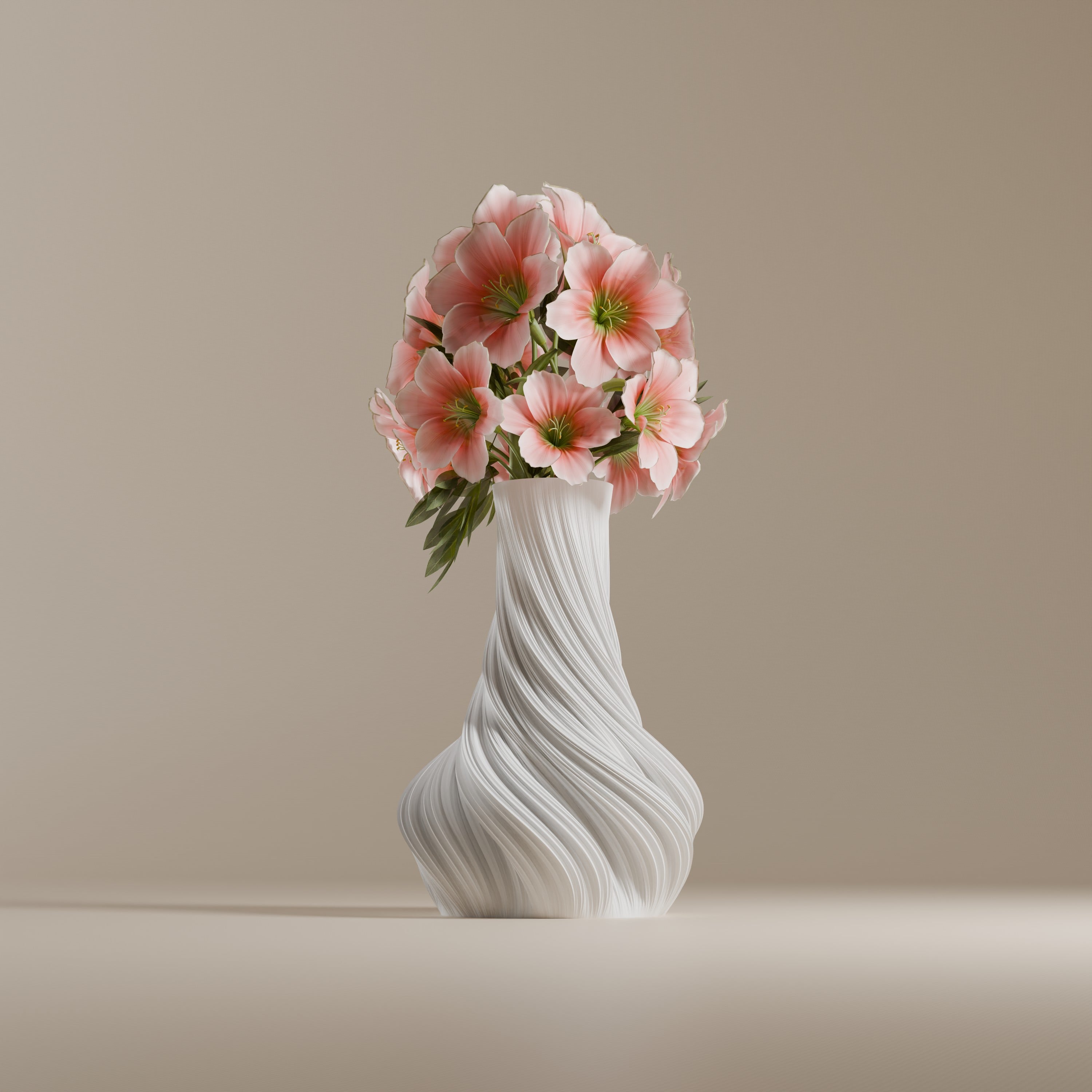Flowform Curve - vase 3d model
