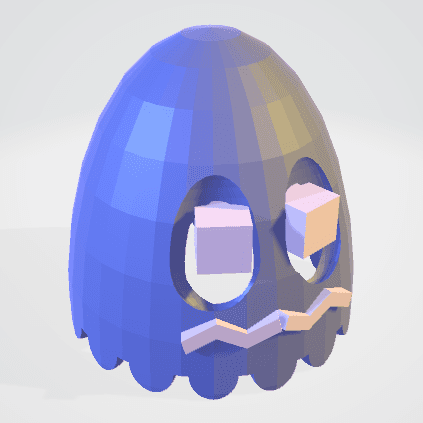 Pacman and Ghost Panic 3d model