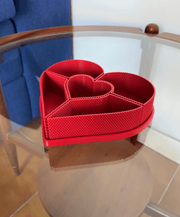 Heart Coregrid Organizer - Valentine’s Gifts - Storage Solutions & Organizers by Lunfardo 3d model