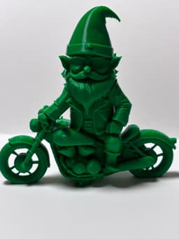 Gnome on a motorcycle 3d model