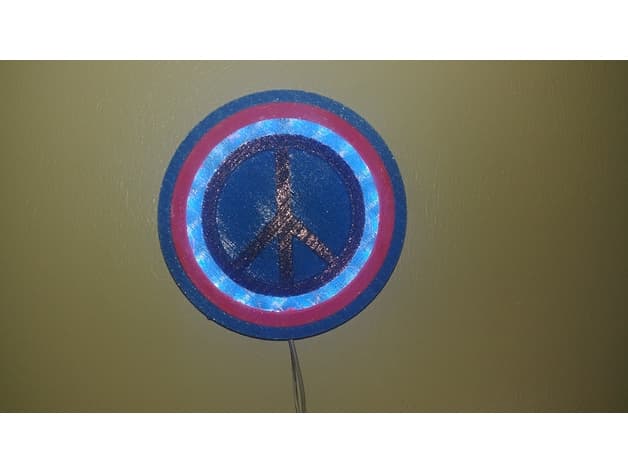 Peace Light / shadow box 3d model