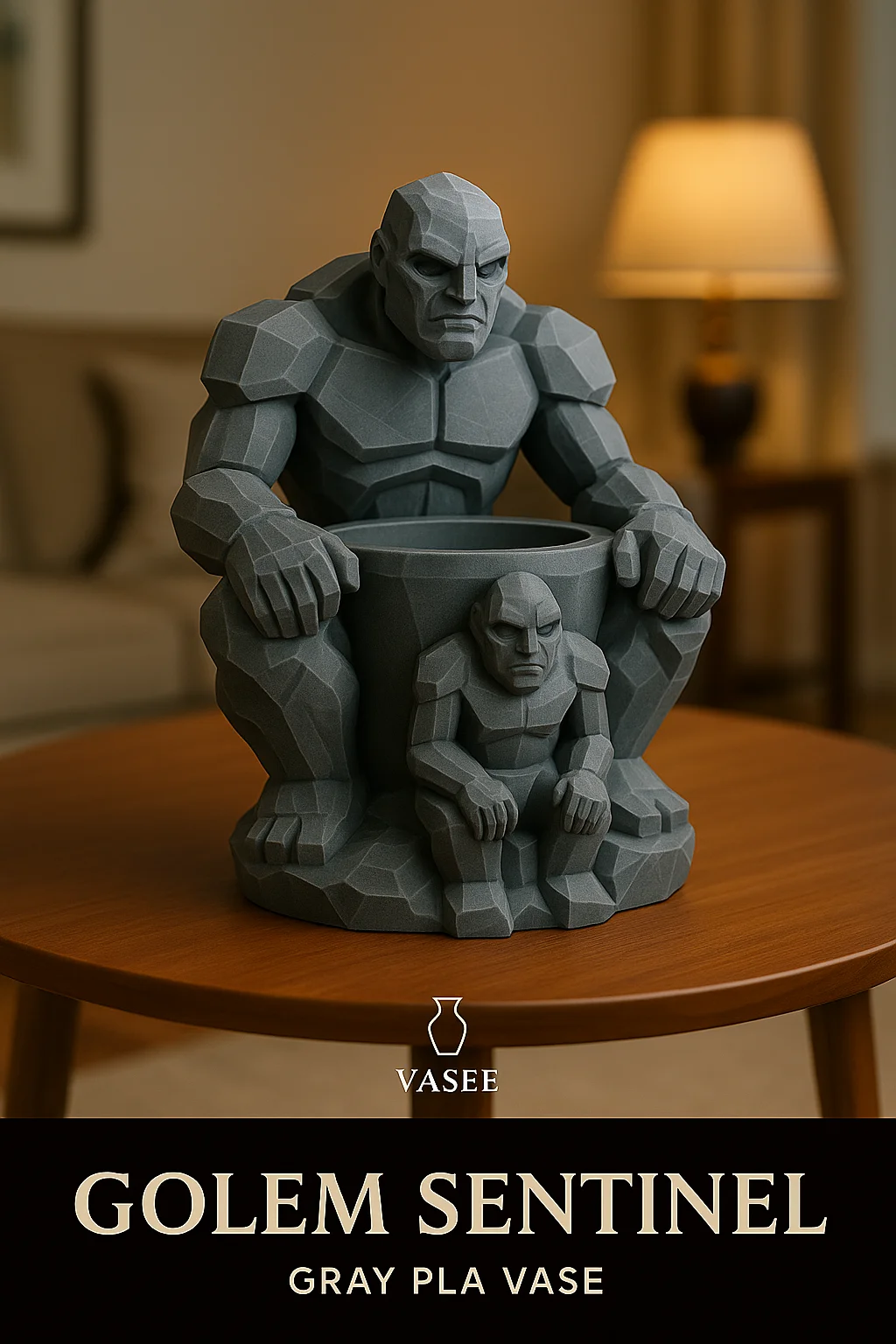 Titan-shaped vase art organizer for bold decor 3d model