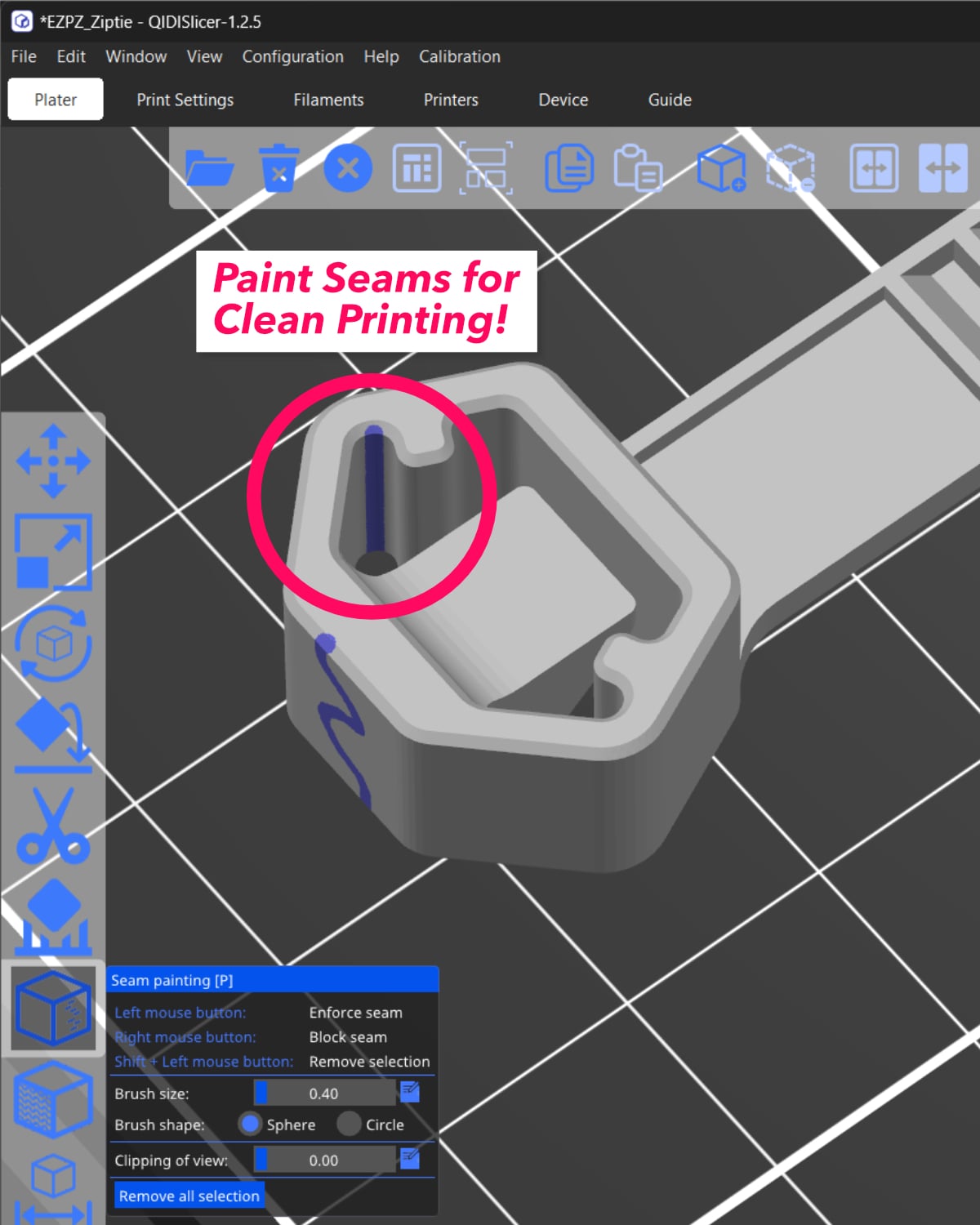 EZPZ Ziptie Collection // 50+ Sizes Cable Ties 3d model