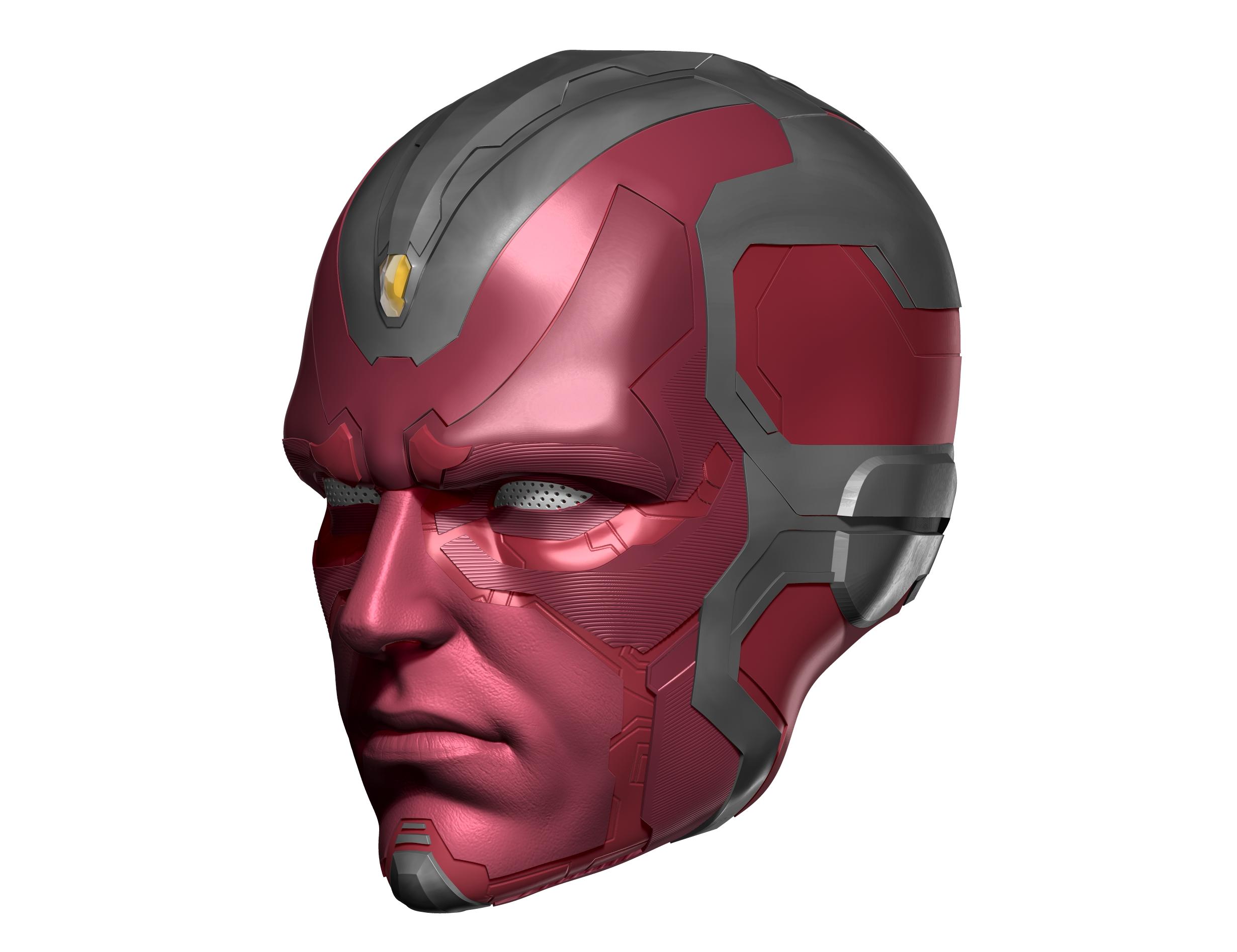 Vision Super hero Helmet Mask 3d model
