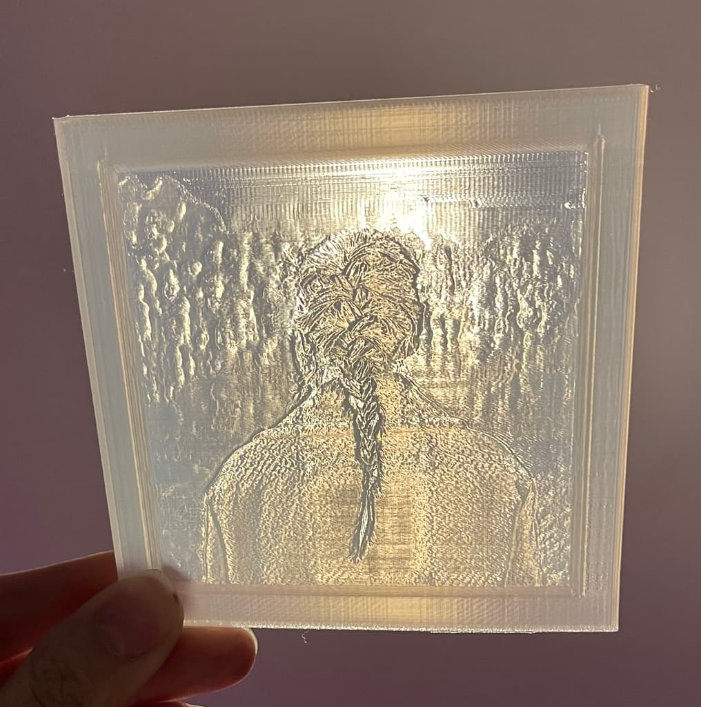 evermore by Taylor Swift Lithopane 3d model