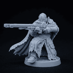 The Cathedral Guard Marines: The Basilican Infantry - Grimdark 32mm STL for Tabletop RPG.stl 3d model