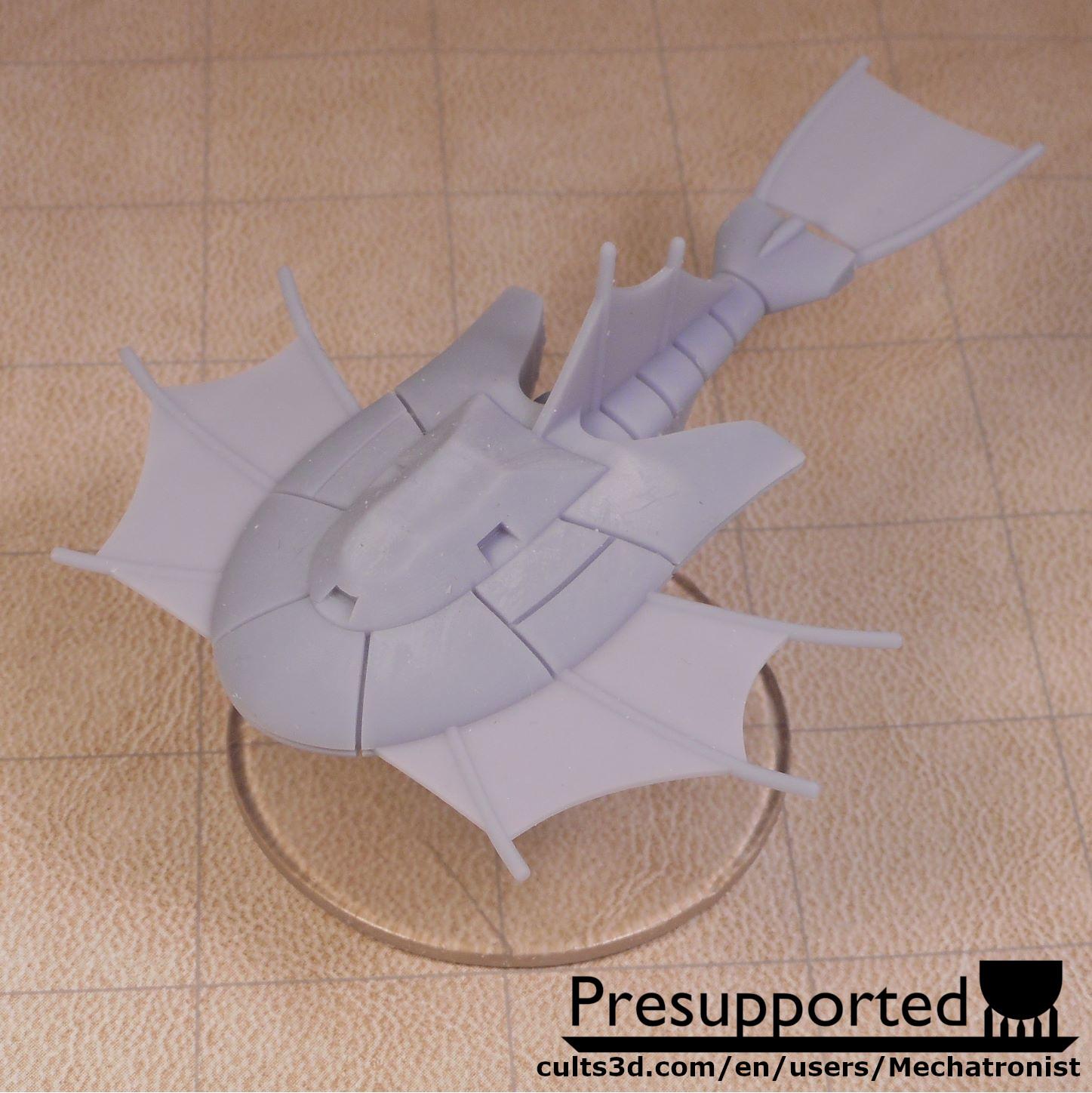 Triop Spelljammer Ship Miniature from dnd 2e 3d model