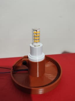 G9 Socket adapter for E27 base lamp 3d model