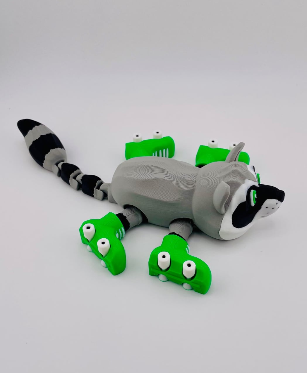 Raccoon Roller Skate Flexi 3d model