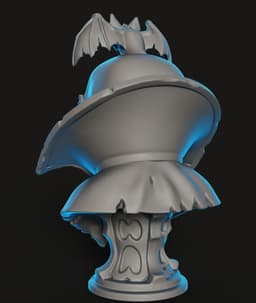 Vampire Lord Bust STL | Horror 3D Print | HighDetail 3d model