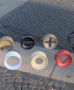 Ear Tunnels 7 shapes 3d model