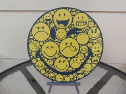 Emoji Smiley Face wall art 3d model