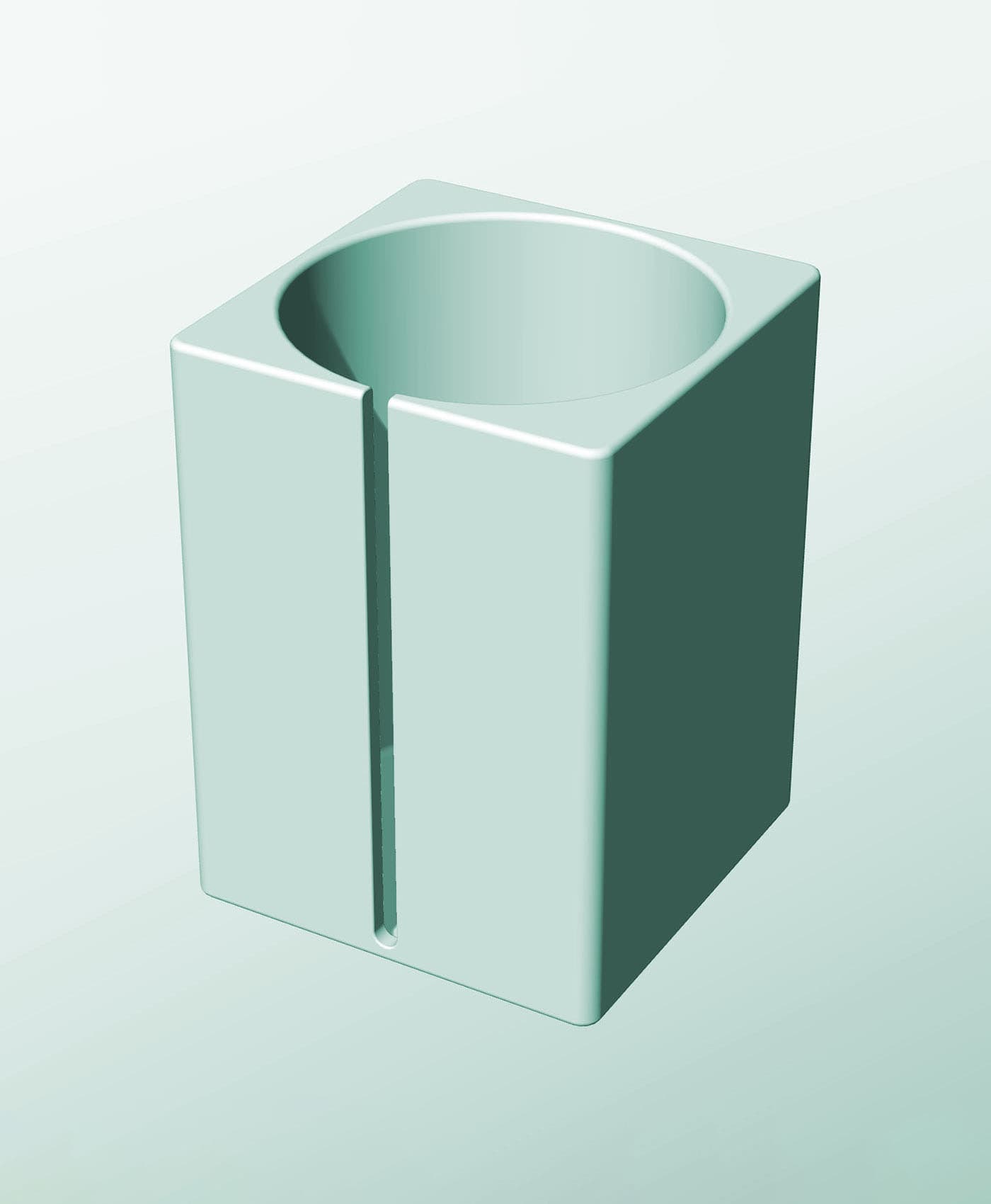 CS162-240-S Modular Stacking slotted container for home decor 3d model