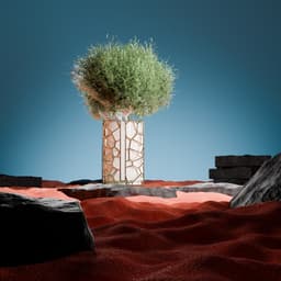 Leski Vase planter wireframe model 3d model