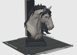 Horse Bust 3MF | Fantasy Multi-Color | Mane Detail 3d model
