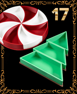 Holiday Organizers with Removable Trays - Christmas Day 17 3d model