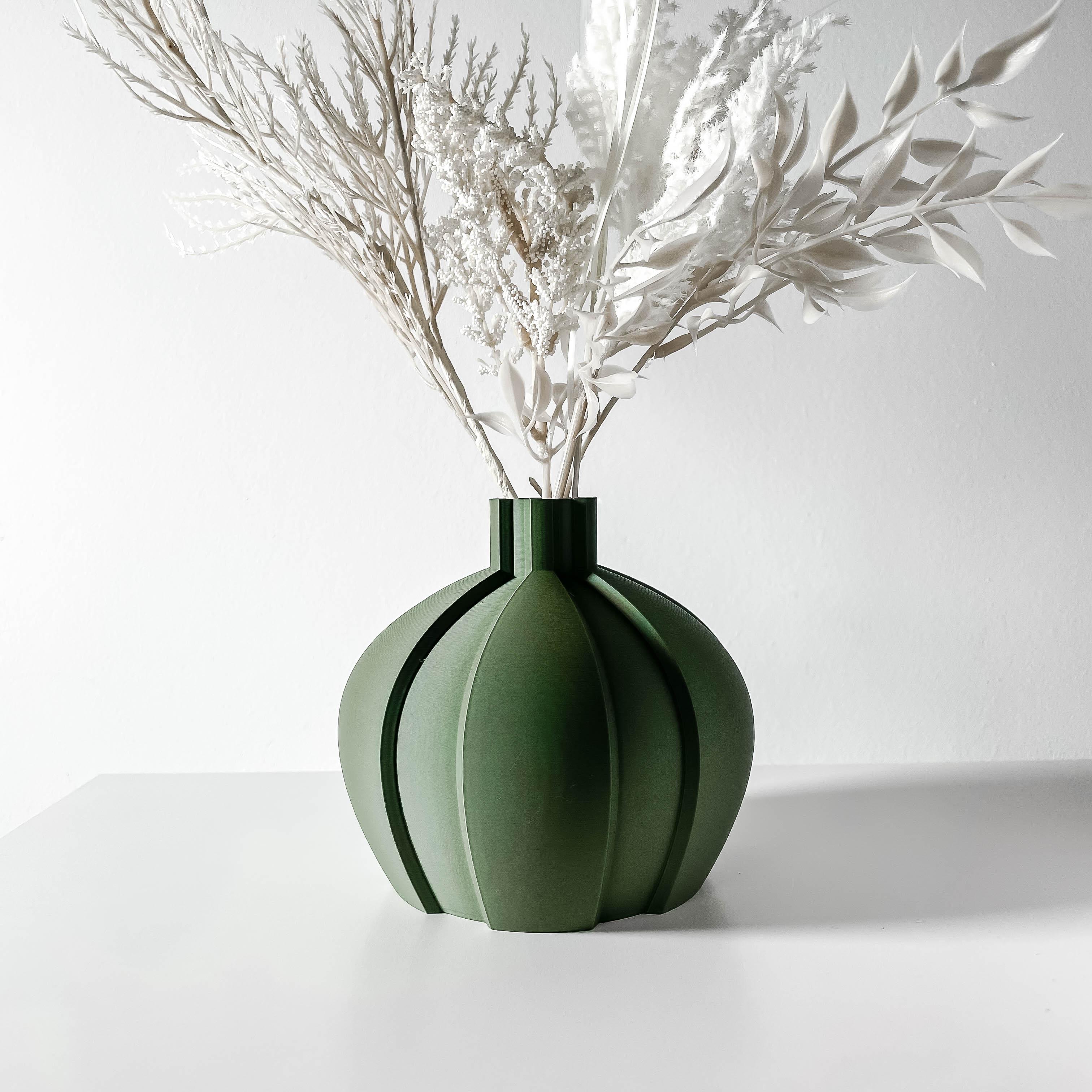 The Yomu Short Vase, Modern and Unique Home Decor for Dried Flowers 3d model