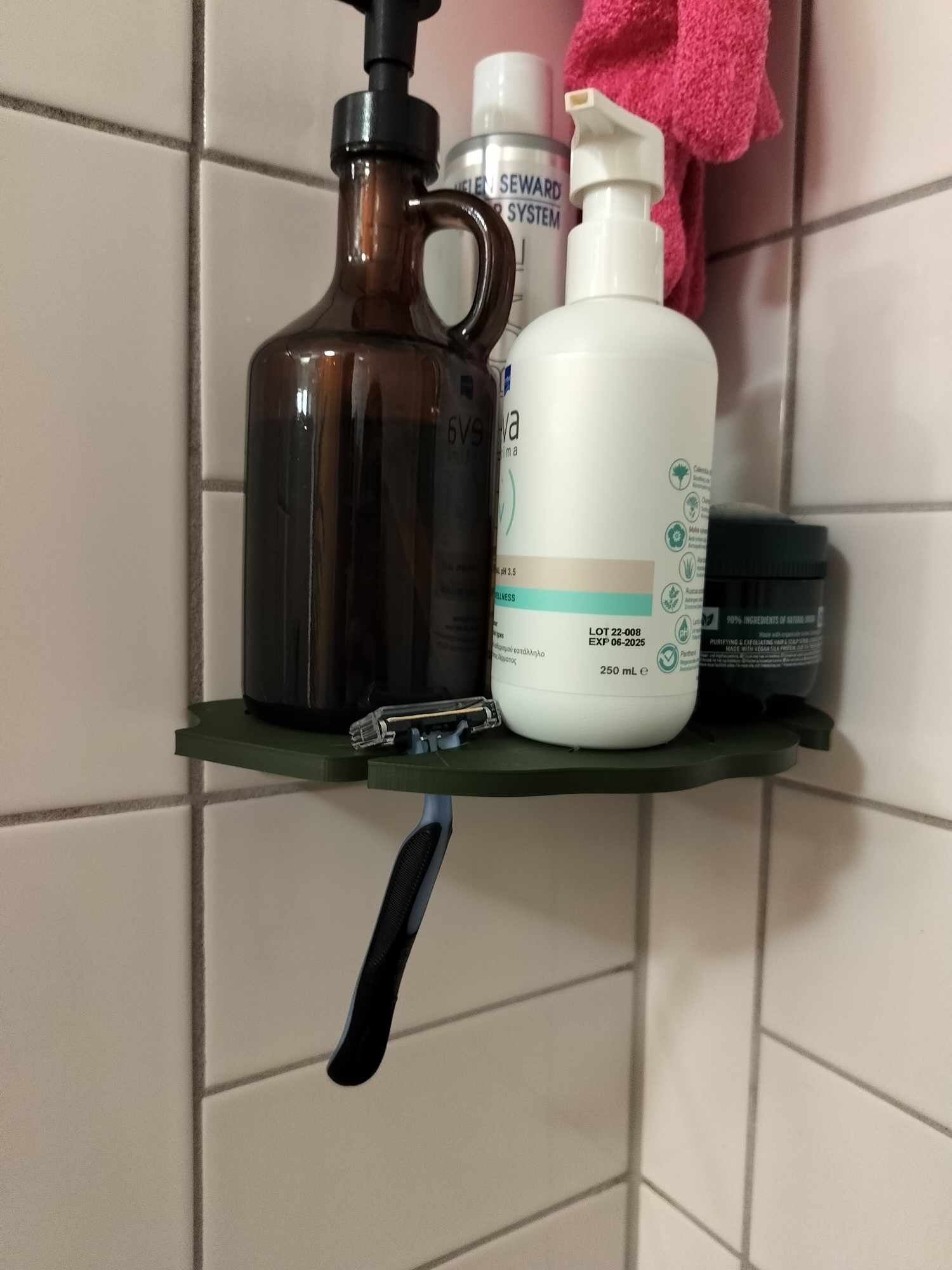 Monstera shower shelf 3d model