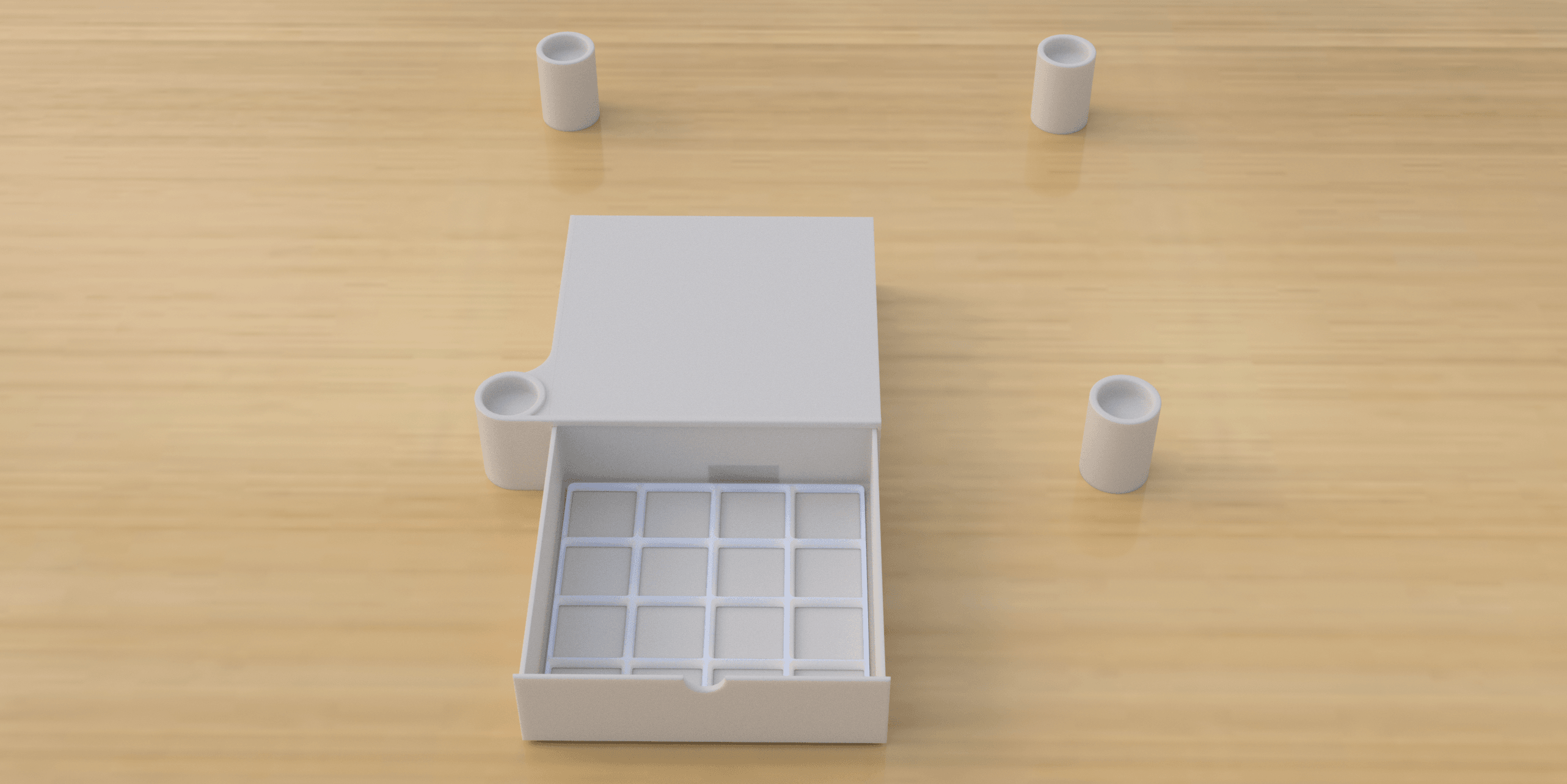 P1P Drawer compatible with 4x4 gridfinity #ThangsBambuContest 3d model