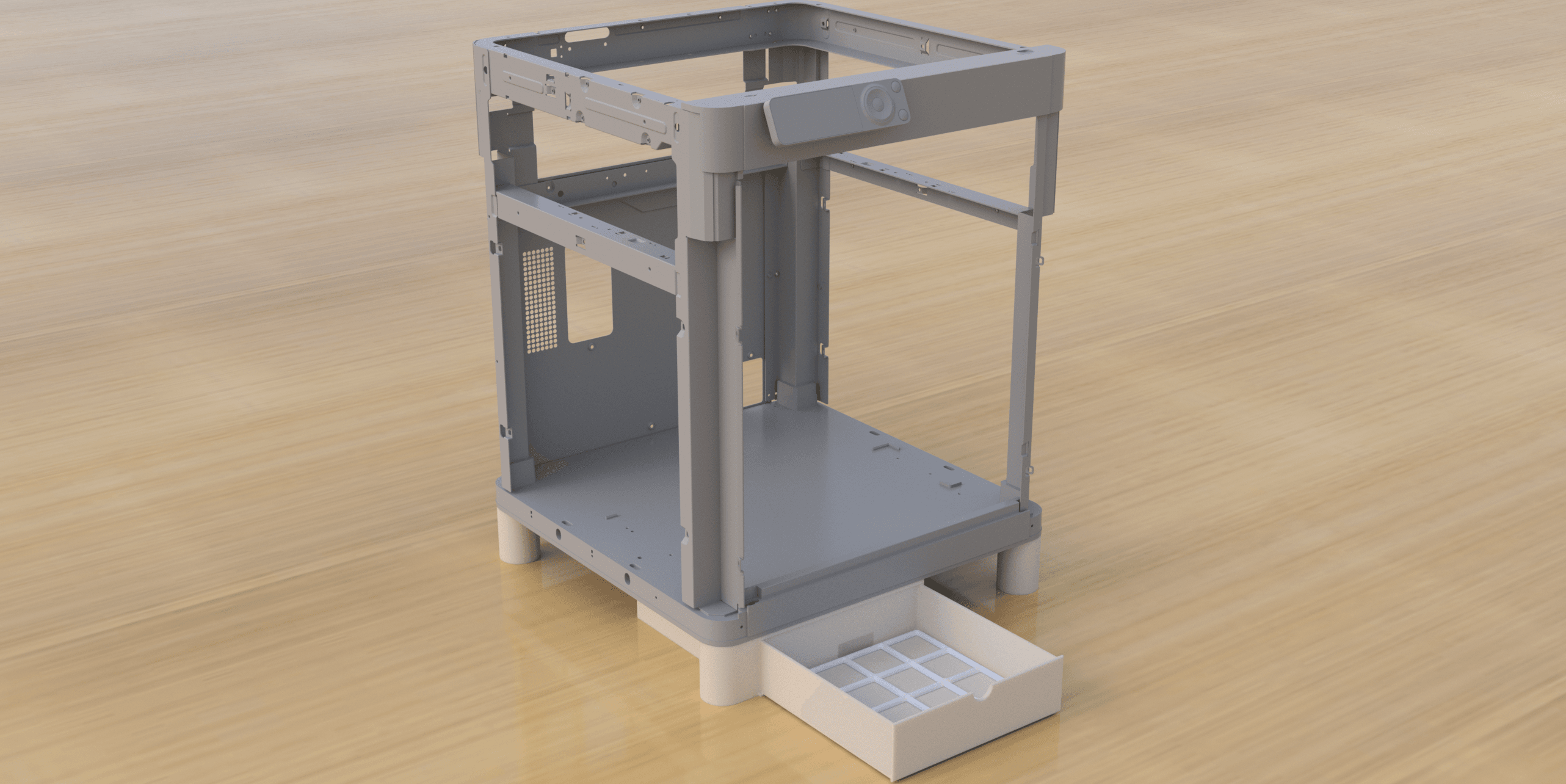 P1P Drawer compatible with 4x4 gridfinity #ThangsBambuContest 3d model
