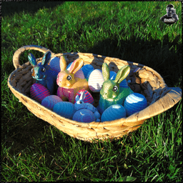 Basic + Big Easter Egg containers 3d model