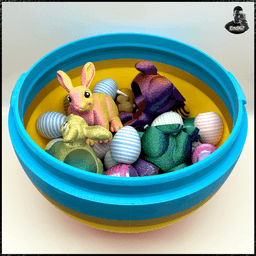 Basic + Big Easter Egg containers 3d model