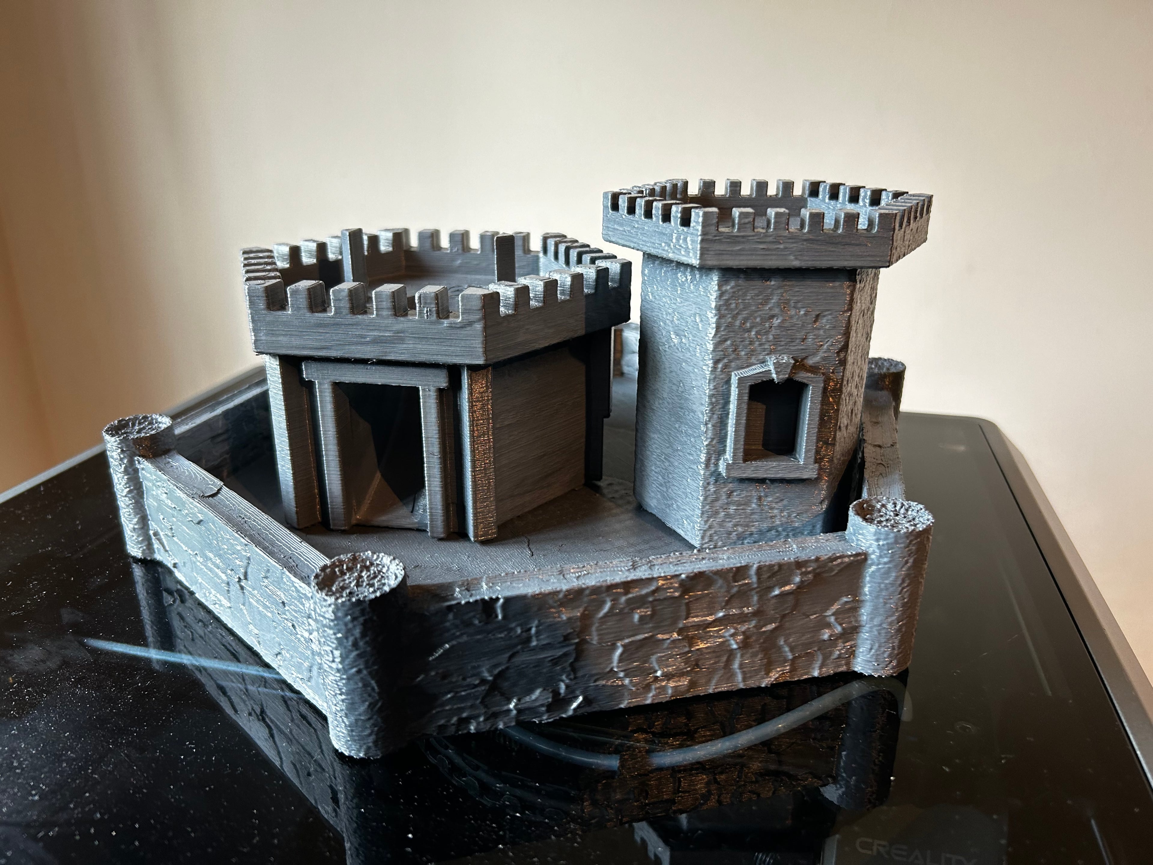 Attachable dice tower and dice tray 3d model
