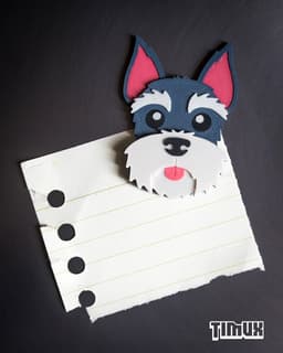 SCHNAUZER KEYCHAINS SET 3d model