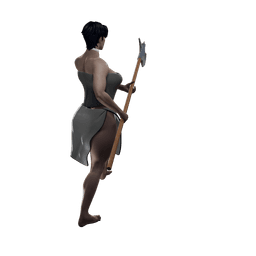 Battle Maiden with Halberd 3d model