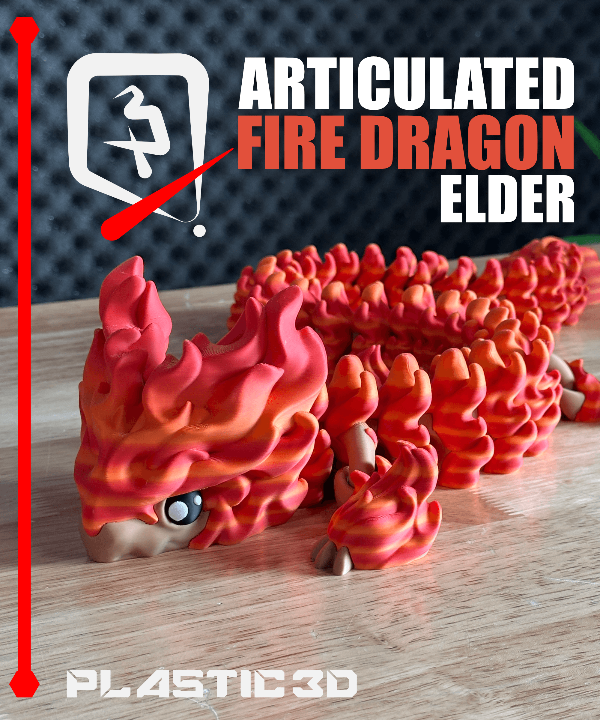 Elder Fire Dragon — The Scorching Sentinel 3d model