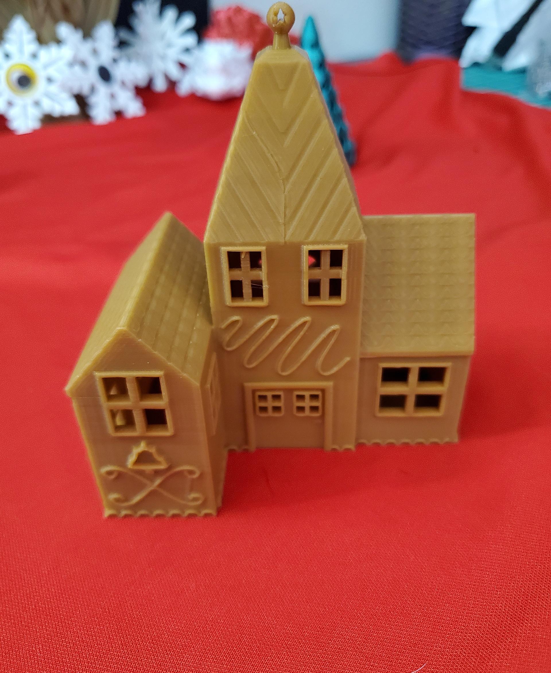Holiday Gingerbread House Ornament 3d model