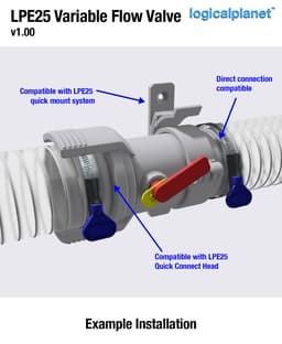LPE25 Variable Flow Exhaust Valve 3d model